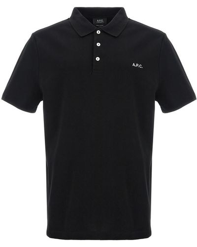 A.P.C. 'Standard' Polo Shirt - Black