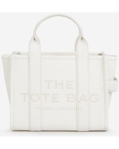 Marc Jacobs Leather S Tote Bag - White