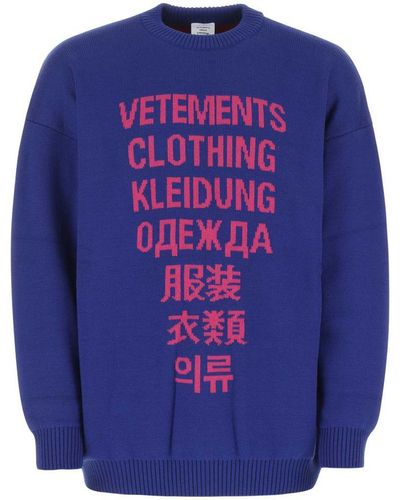 Vetements Knitwear - Blue