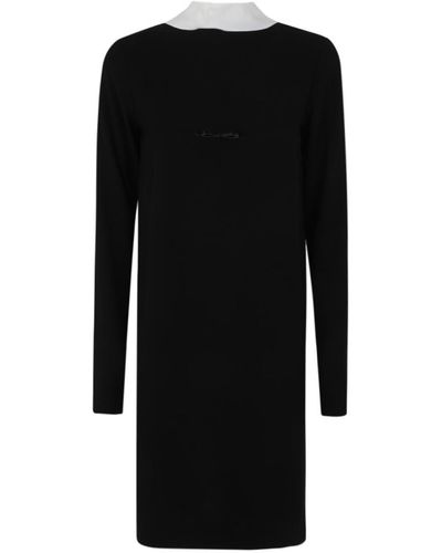 N°21 Midi Dress With Bow Scarf - Black