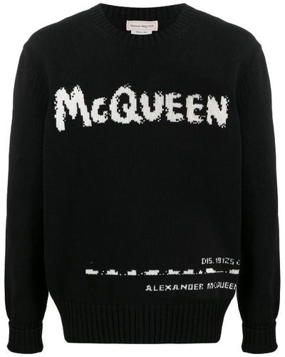Alexander McQueen Sweaters - Black