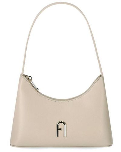 Furla Diamante Mini Grano Shoulder Bag - White