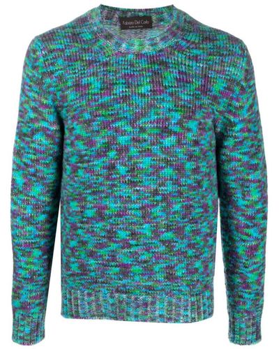 Fabrizio Del Carlo Round Neck Sweater Clothing - Blue