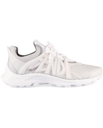 Fendi Tag Low-Top Trainers - White