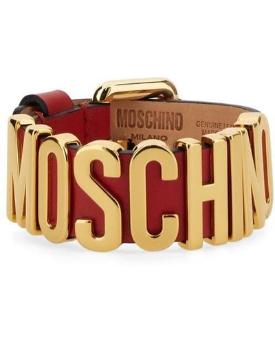 Moschino Logo Bracelet - White