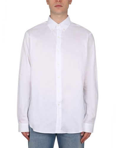 Maison Margiela Shirt With Pointed Collar - White