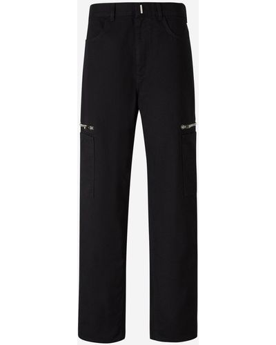 Givenchy Cotton Cargo Jeans - Black