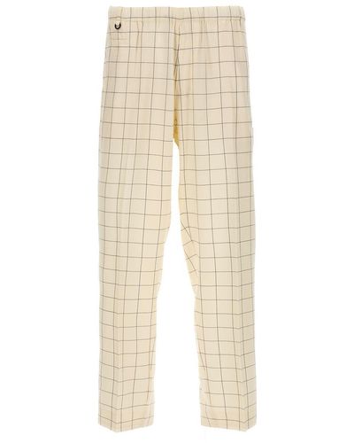 Undercover Check Pants - Natural