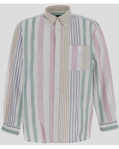 A.P.C. Striped Shirt - Gray