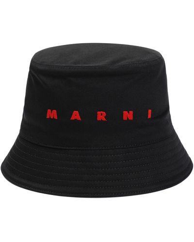 Marni Caps & Hats - Black