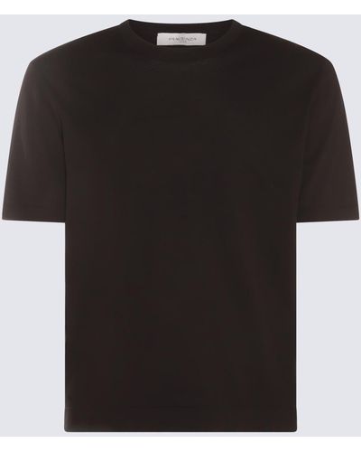 Piacenza Cashmere Black Cotton T-shirt
