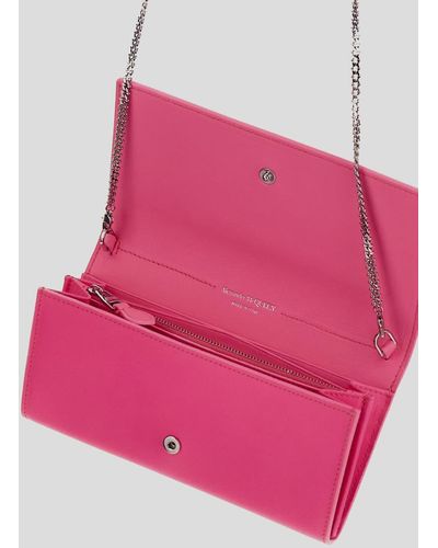 Alexander McQueen Chain Wallet - Pink