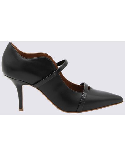 Malone Souliers Black Leather Maureen Court Shoes