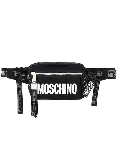 Moschino Pouch With Lettering Logo - Black