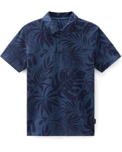 Woolrich Tropical Overdyed Polo - Blue