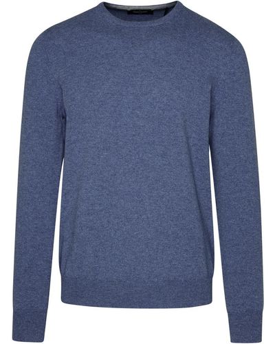 Gran Sasso Blue Cashmere Sweater