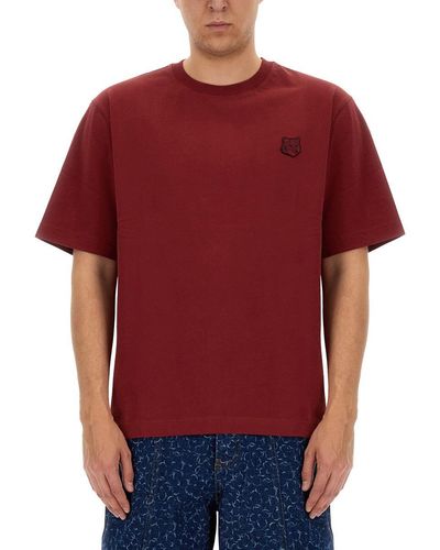 Maison Kitsuné Cotton T-Shirt - Red
