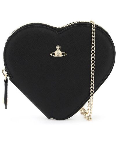 Vivienne Westwood Heart-Shaped Crossbody Bag - Black
