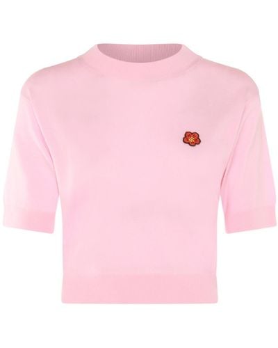 KENZO Faded Pink Wool Sweater