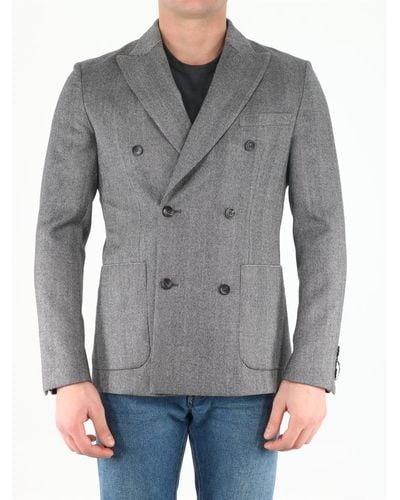 Tonello Gray Wool Jacket