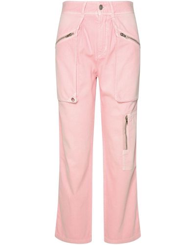 Isabel Marant 'Juliette' Cotton Pants - Pink