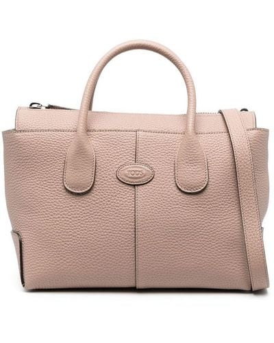 Tod's Leather Tote Bag - Pink