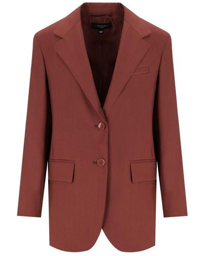 Weekend by Maxmara Veber Rost Single Breasted Blazer - Red