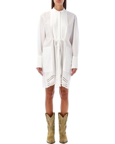 Isabel Marant Rheana Shirt Dress - White
