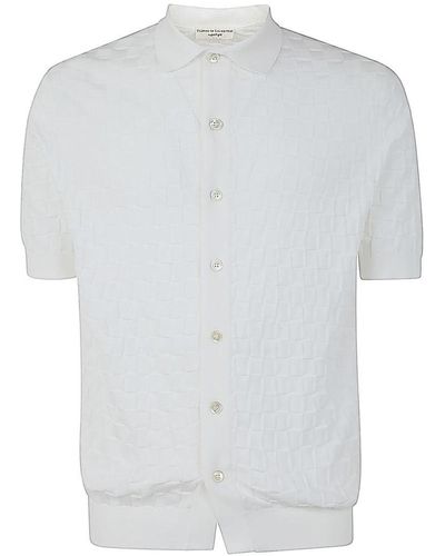 FILIPPO DE LAURENTIIS Short Sleeve Shirt - White