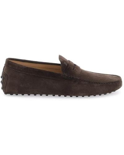 Tod's Suede Moccasins - Brown