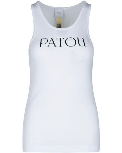Patou Cotton Tank Top - White
