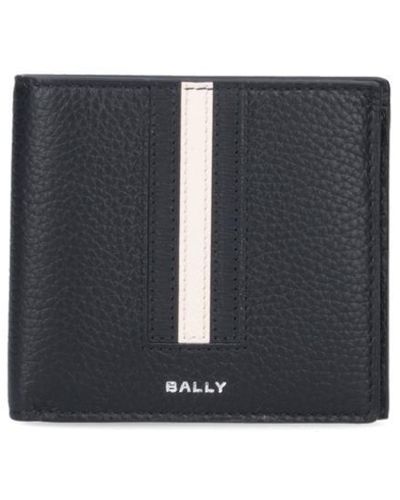 Bally Bi-fold Logo Wallet - Black