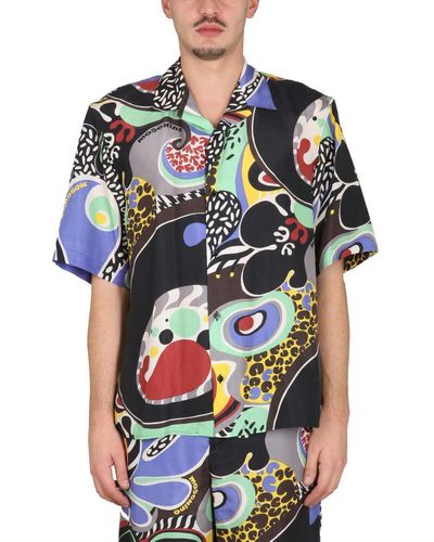 Moschino Psychedelic Print Shirt - Blue