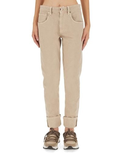 Brunello Cucinelli Skinny Fit Jeans - Natural