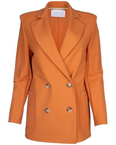 Harris Wharf London Jackets And Vests - Orange
