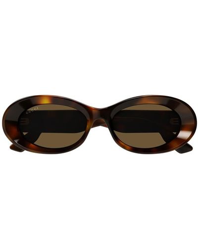 Gucci GG1527S Linea Rivets Sunglasses - Brown