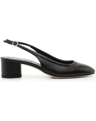 Aeyde Romy Nappa Leather Black Shoes