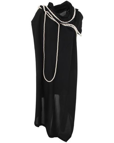 JUNYA WATANABE X COMME DES GARÇONS Midi Dress: Polyester - Black