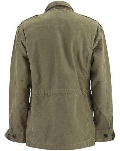 Polo Ralph Lauren Military Jacket In Split Twill - Green