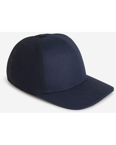 Sease Linen Baseball Cap - Blue