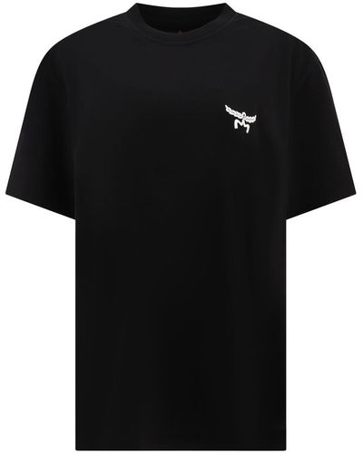 MCM T-Shirt With Embroidered Logo - Black