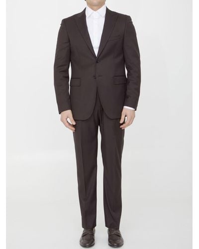 Tonello Suit In Viscose Blend - Black