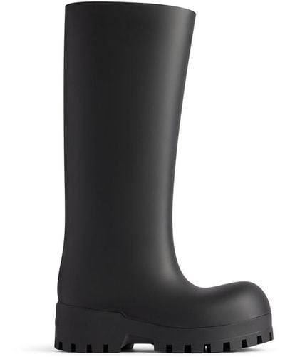Balenciaga Bulldozer Rain Boots Shoes - Black