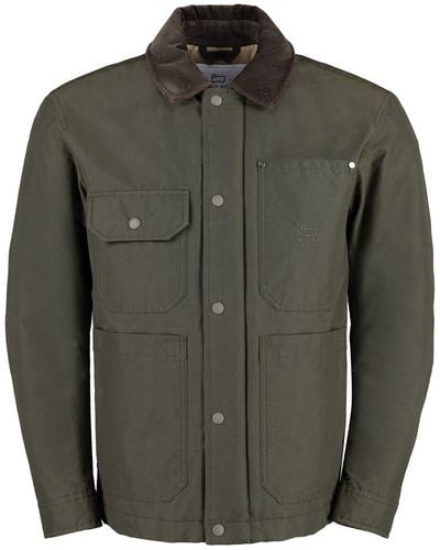 Woolrich Duster Raincoat - Green