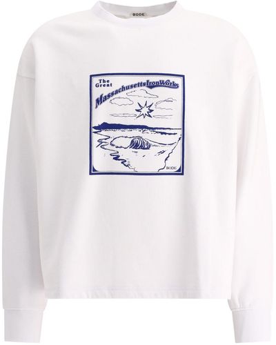 Bode "ironworks" Sweatshirt - White