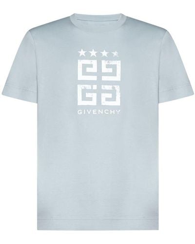 Givenchy Logo Cotton T-shirt - Blue