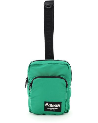 Alexander McQueen Nylon Crossbody Bag - Green