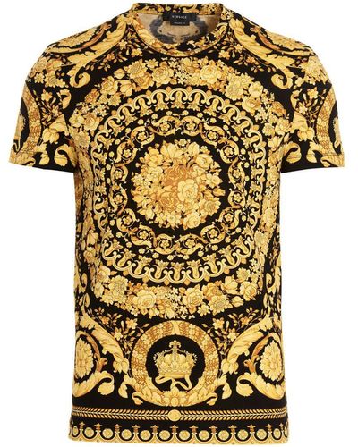 Versace 'barocco' T-shirt - Metallic