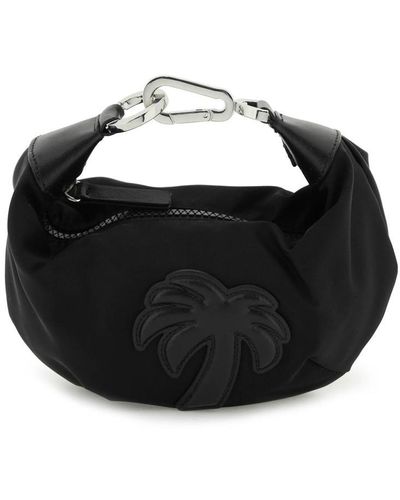 Palm Angels Hobo Palm Mini Handbag - Black