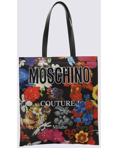 Moschino Multicolor Couture Tote Bag - Black